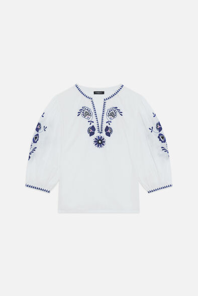 Blouse cangelina bleu marine femme