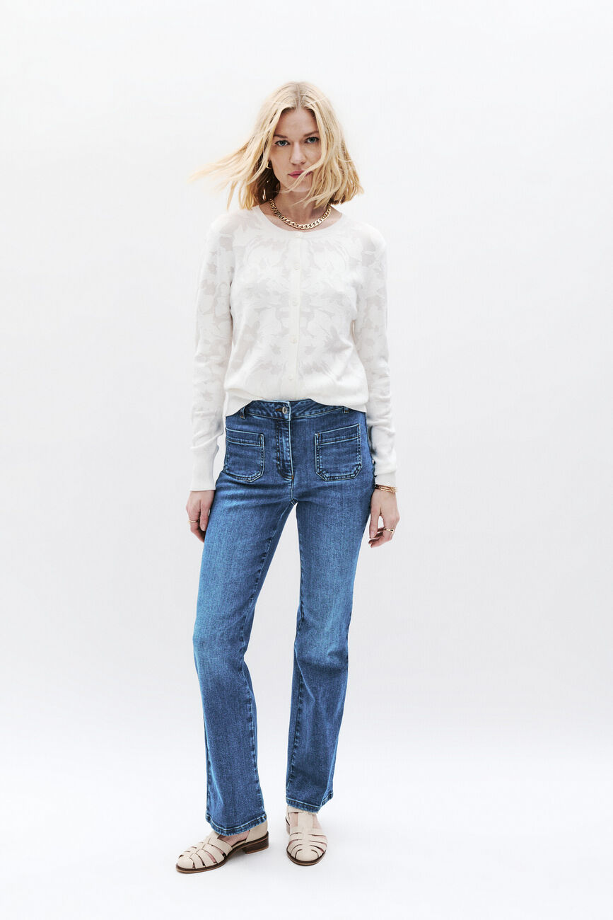 Gilet Mpaloma ecru femme