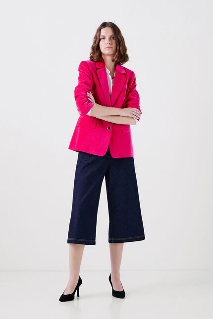 Blazer vambre rose femme