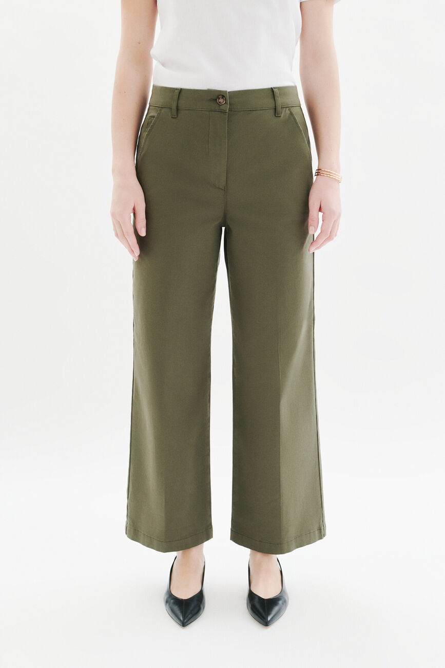 Paolo trousers khaki green woman