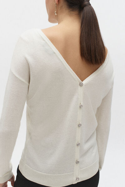 pull lilia ivoire femme