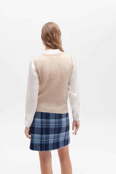 malha ilona beige mulher