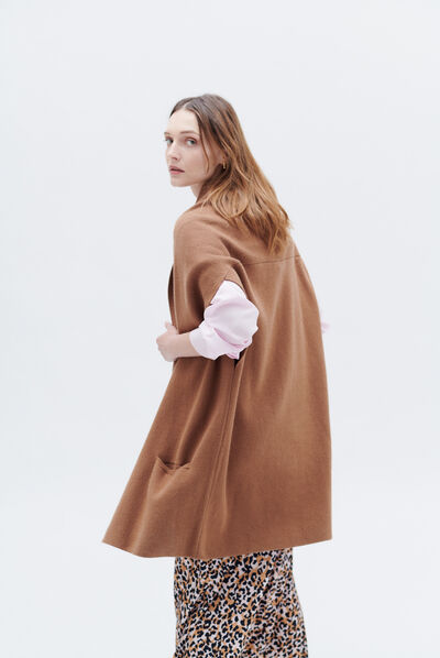 Veste melisa marron cognac femme
