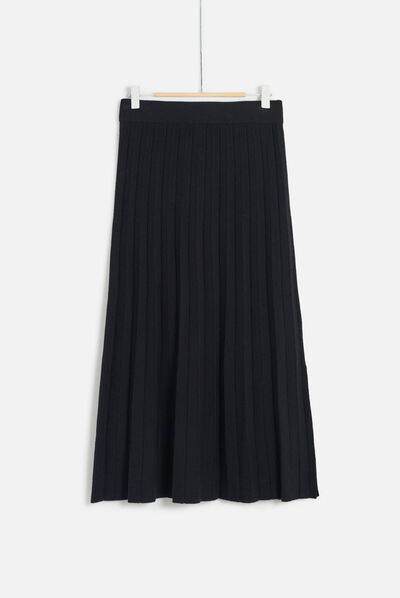 jupe midi alba noir femme
