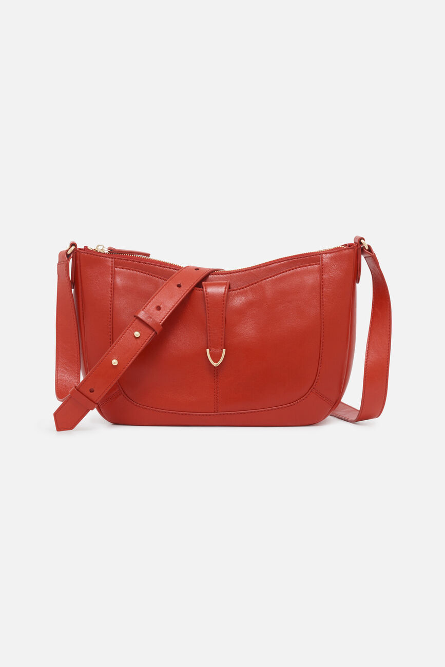Sac saraly 100% cuir rouge femme