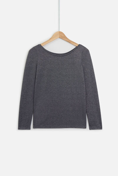 T-shirt Jude grigio argento donna
