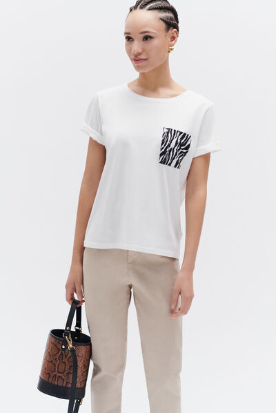 tshirt alina ecru femme