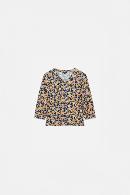 T-shirt tifania bleu violet femme