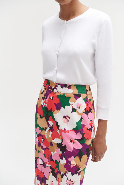 Jupe cerise violet femme