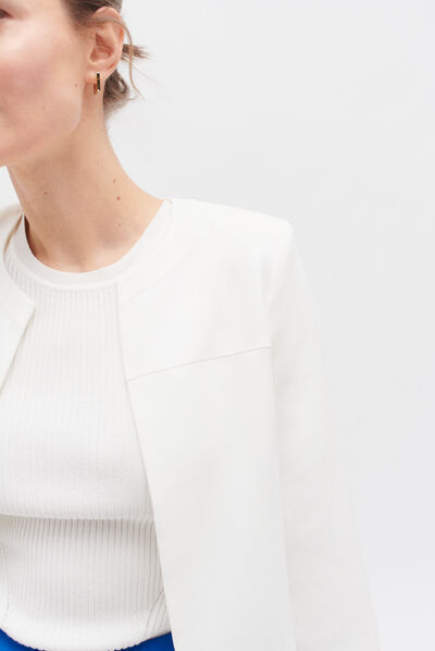 Chaqueta Pauline marfil mujer