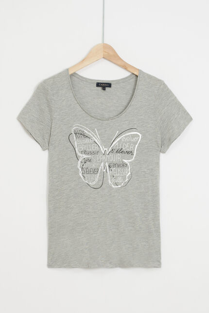 T-shirt Jamelia grigio donna