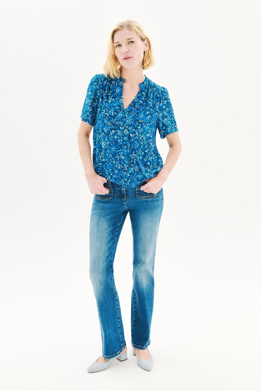 Blouse Chimen bleu marine femme