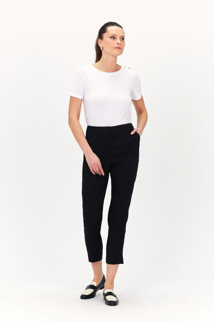 Pantalon pallan bleu marine femme