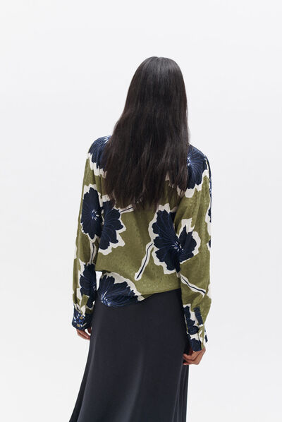 Chemise calma vert clair femme