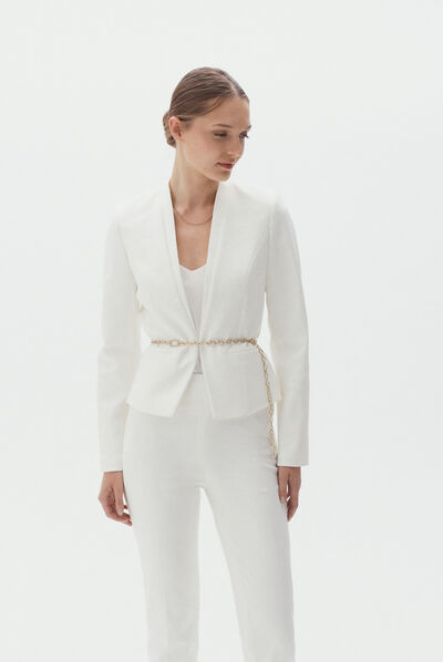 pantalon clarisso ecru femme