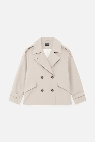 Trench gourmand sable femme