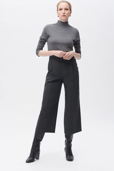 Broek Pony donkergrijs vrouw