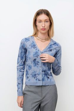 Pull Mveronica bleu gris femme