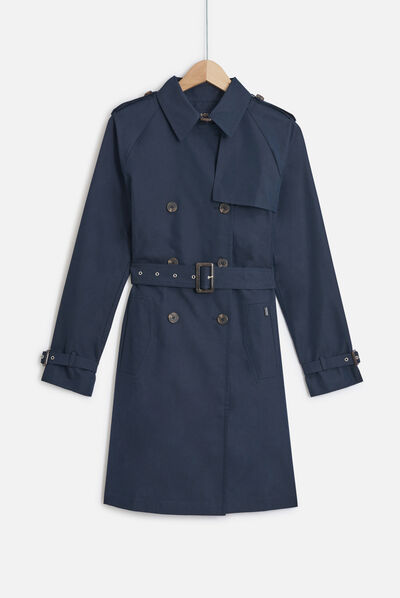 trench max bleu marine femme
