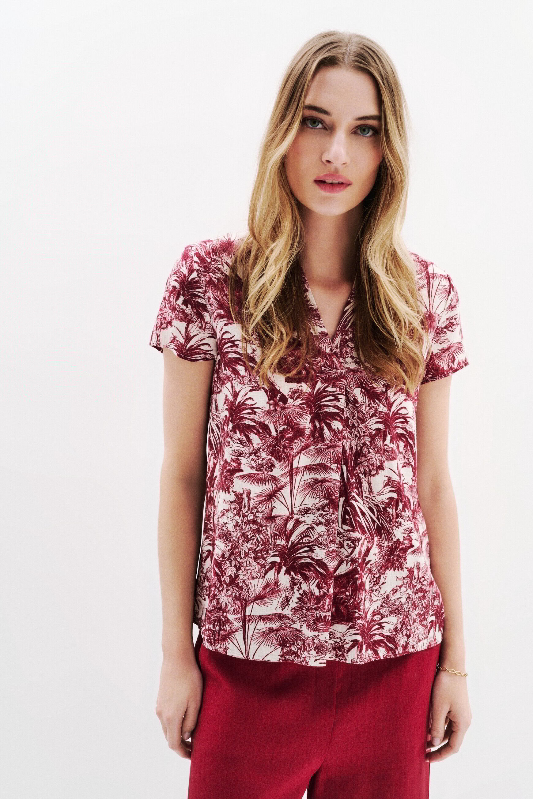 Blouse Ckat bordeaux femme