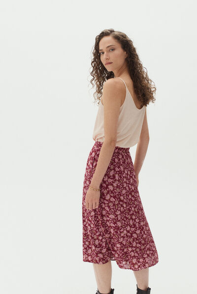 jupe lucia rose cerise femme