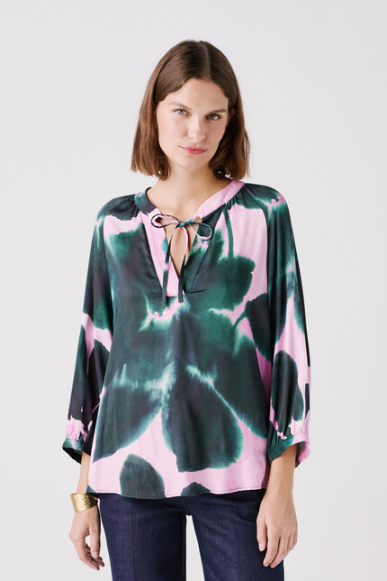 Blouse clouna vert fonce femme