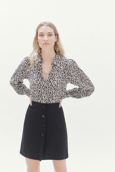 jupe zazou noir femme