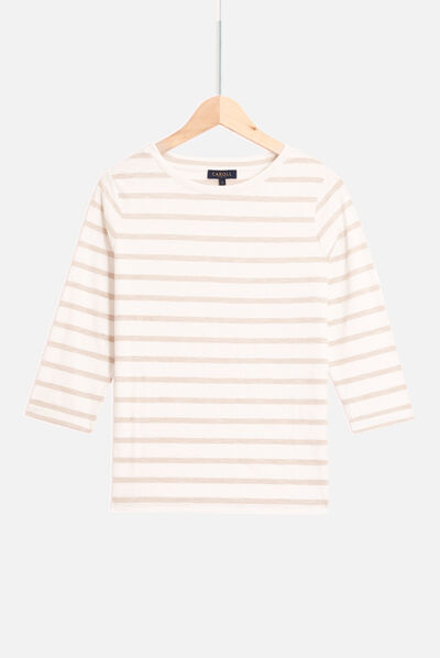 t-shirt clotilde avorio donna