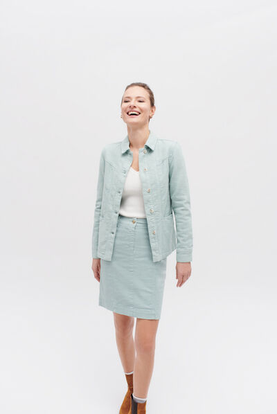 Jupe lazuna b vert menthe femme