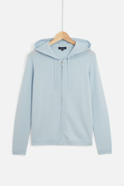 gilet basile b bleu ciel femme