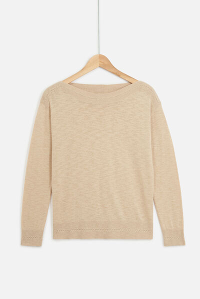 Pull bettina beige femme