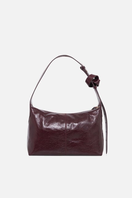 Bolso Soanecrink de cuero natural burdeos mujer