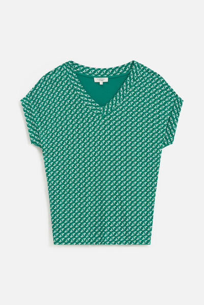 T-shirt tama vert menthe femme