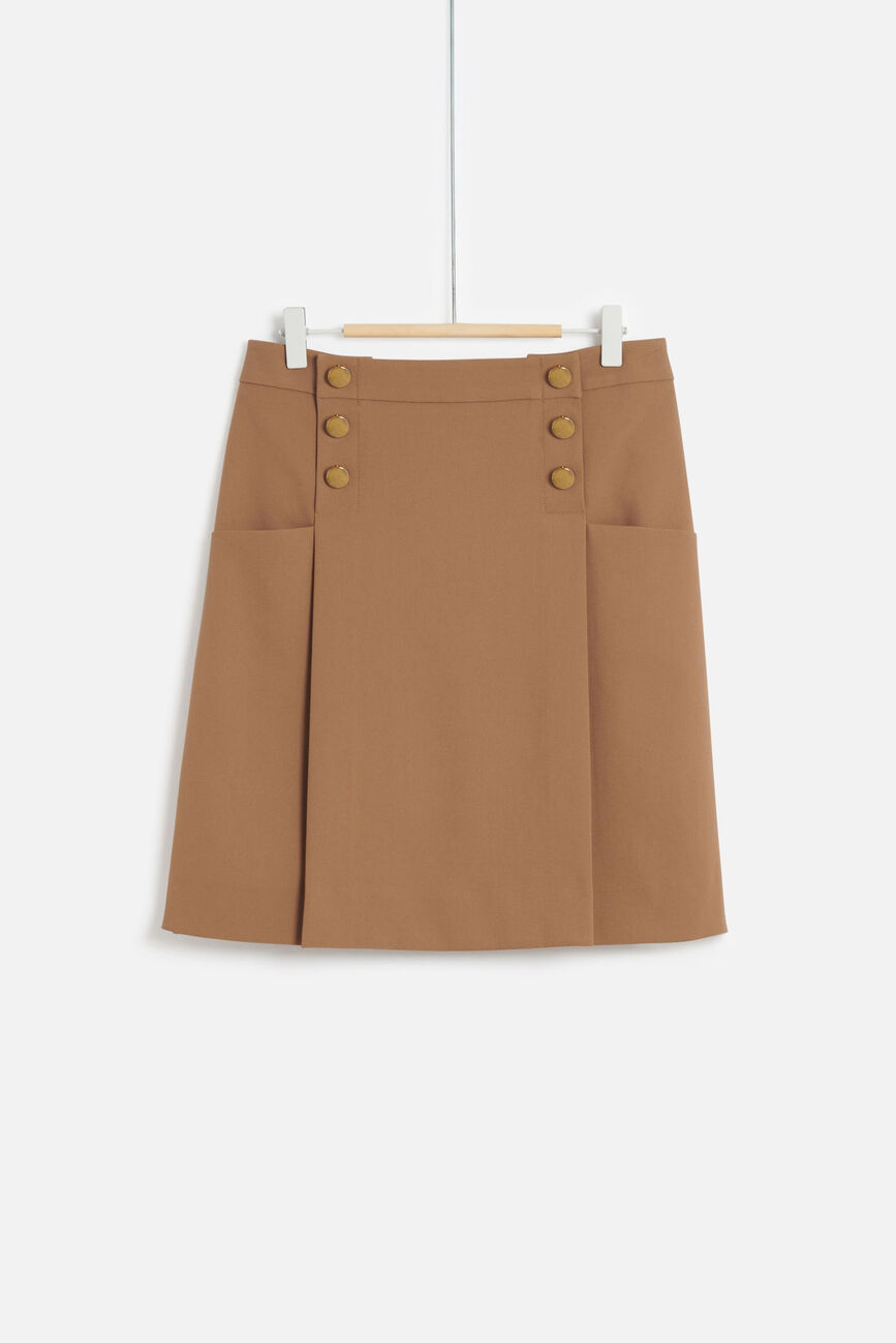 Jupe gabriel camel femme