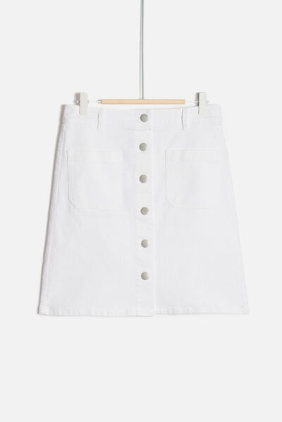 jupe anna blanc femme
