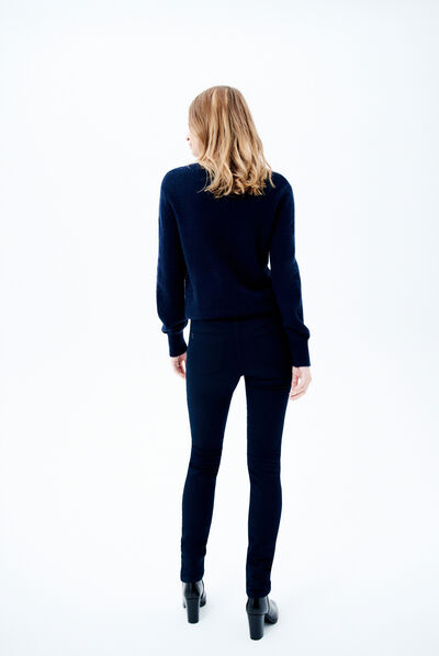 pantalon joss b bleu marine femme