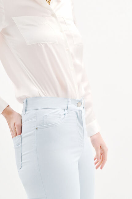 pantacourt mason bleu ciel femme