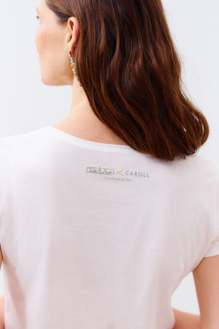t-shirt maxine ivoire femme