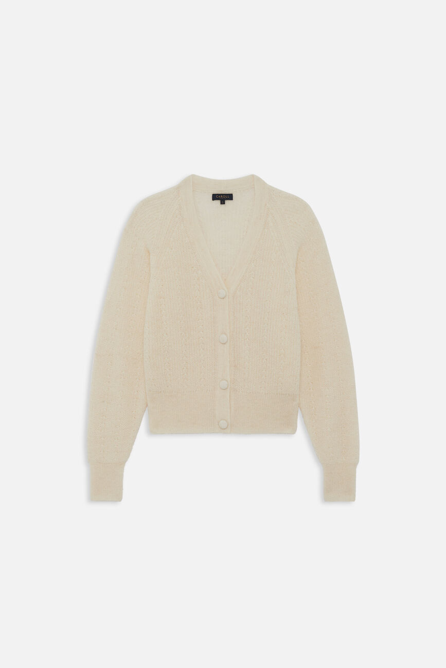 Mlamar Made in Italy vest ecru woman