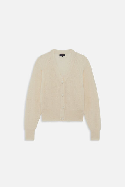 Mlamar Made in Italy vest ecru woman