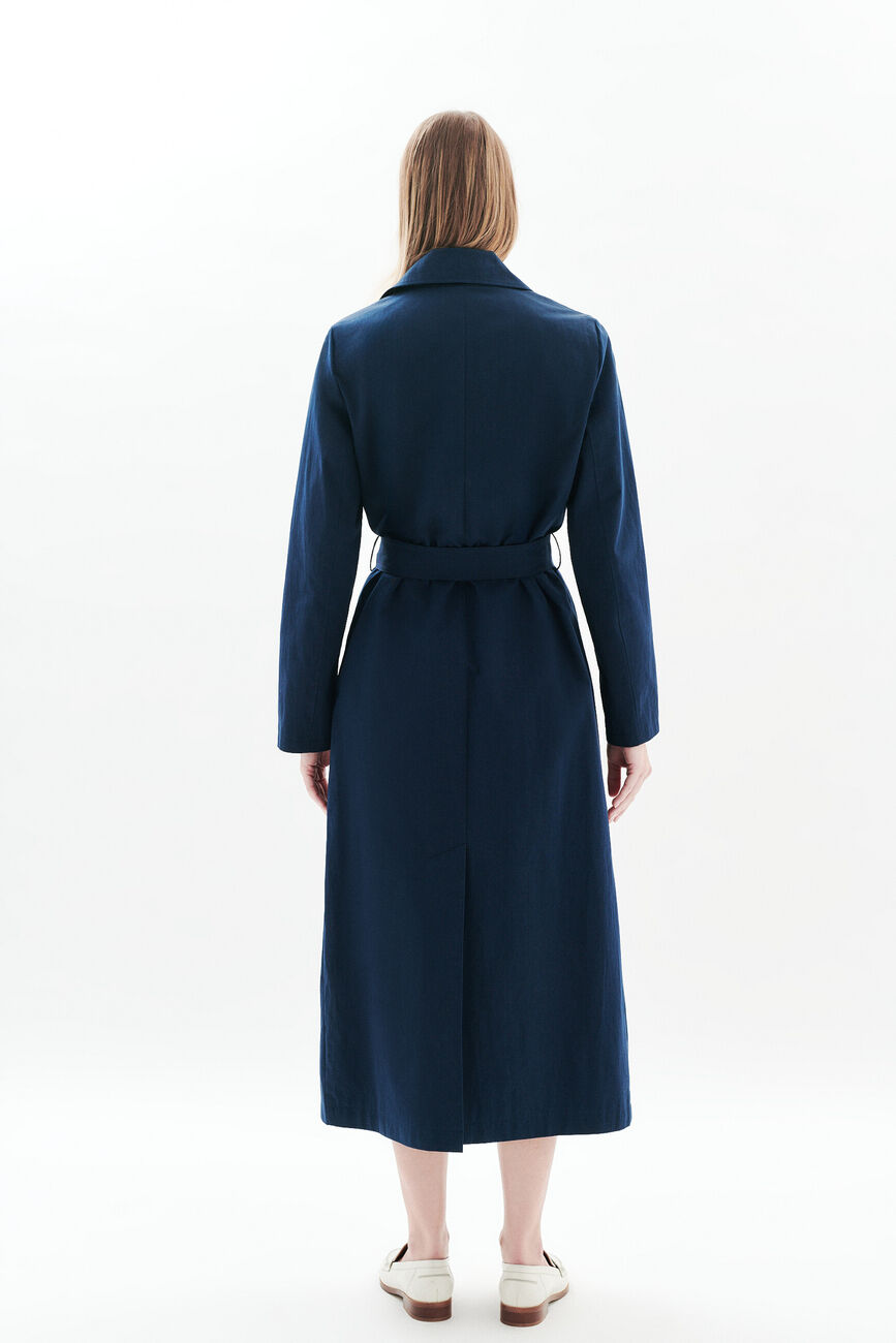 Trench Gelisolo bleu marine femme