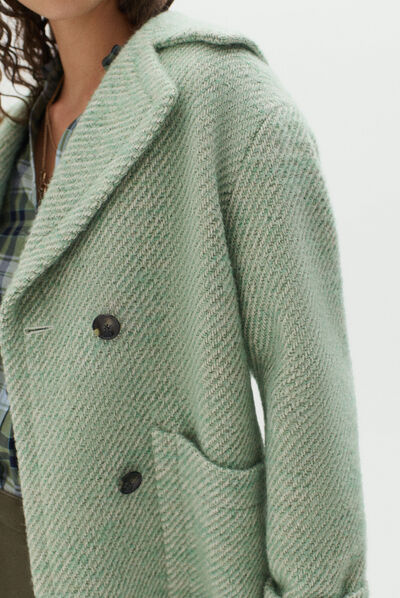 Cappotto Kylian verde chiaro donna
