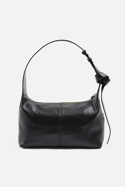 Bolso soane en cuir naturel negro mujer
