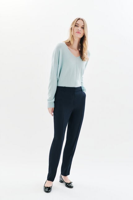 Broek Pgust marineblauw vrouw