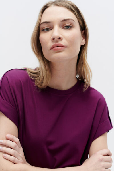 T-shirt tonie violet clair femme