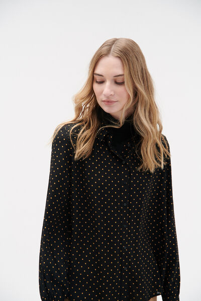 Camisa Katherine negro mujer