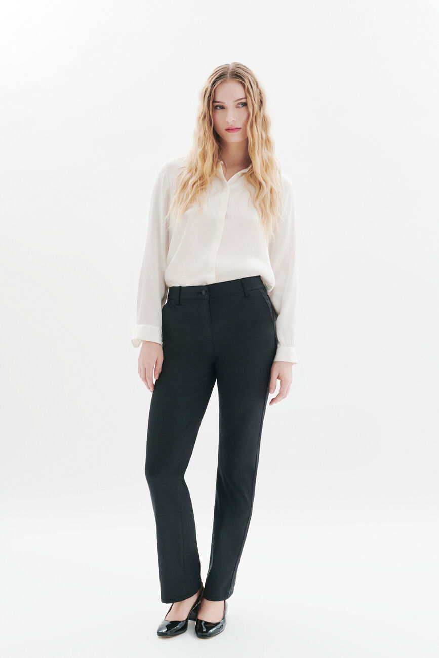 Hose Pcomilong schwarz damen