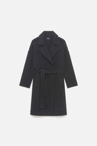 geant 100% wool coat black woman