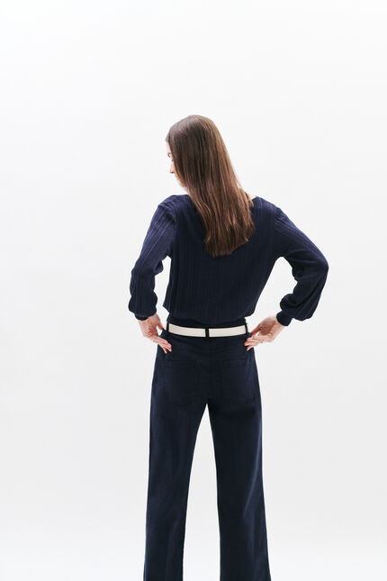 Trui Mvirginia marineblauw vrouw