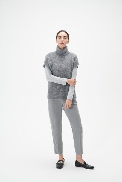 Pull mfiona gris fonce femme